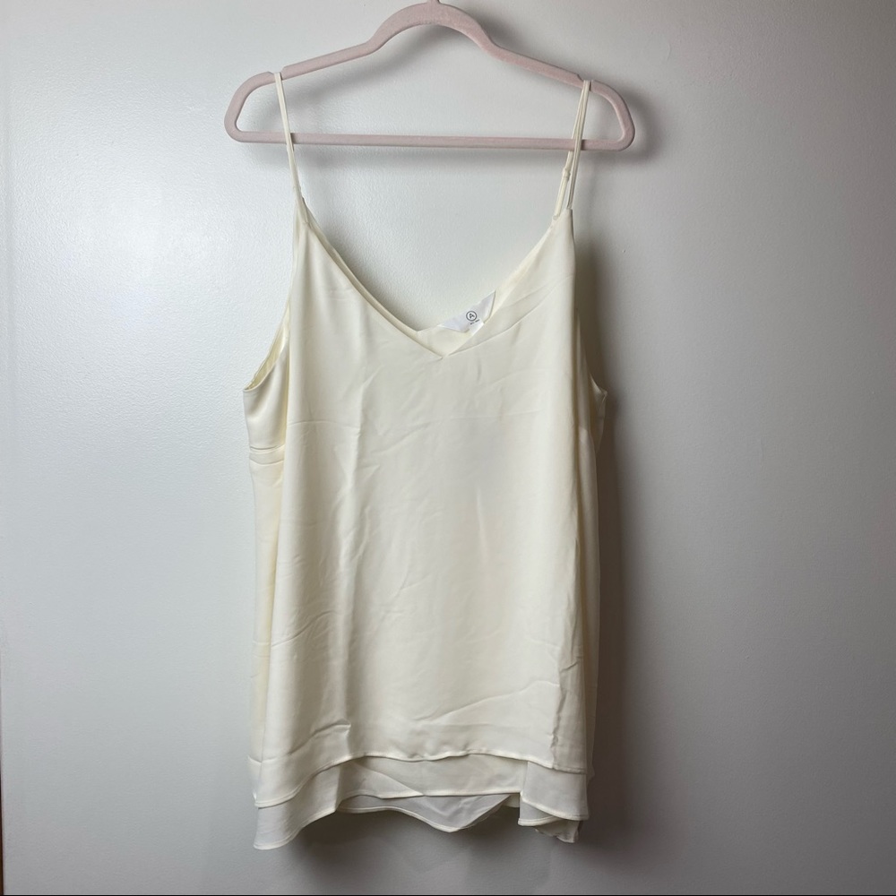 Addition Elle women’s Sz 3X ivory cream camisole adjustable straps New